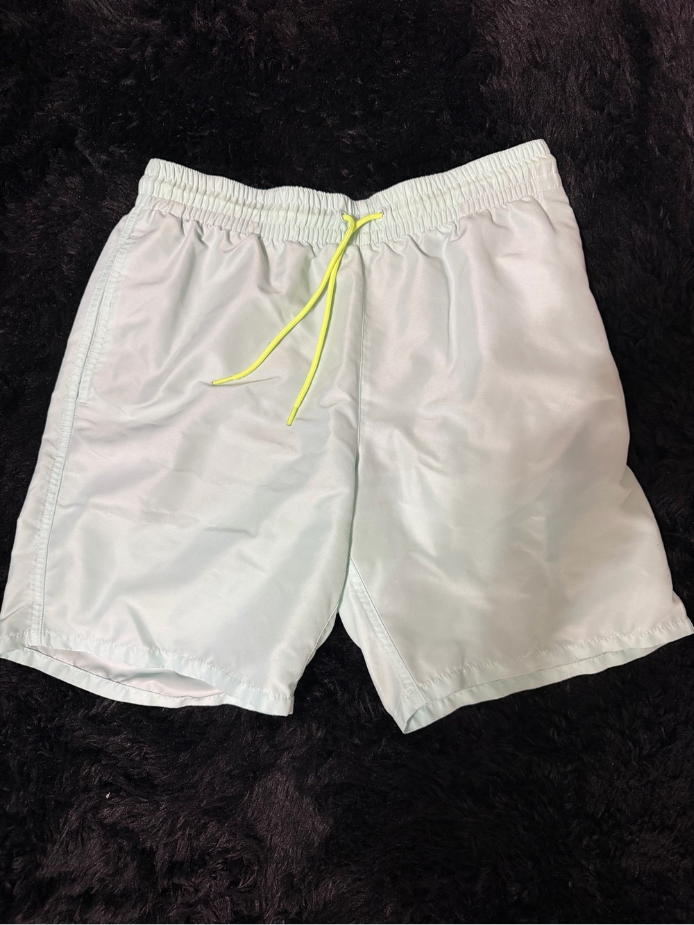 Old Navy Mint Green Swim Shorts with Gray Mesh Lining
